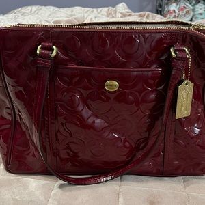 Coach Burgundy Shoulder Bag